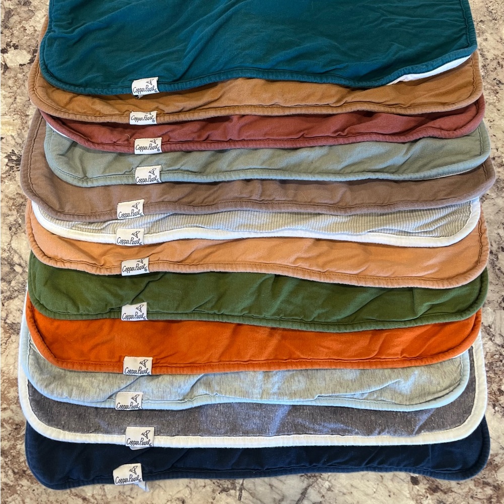 12-Copper Pearl Burp Clothes